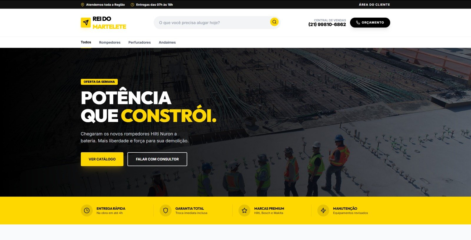 Loja virtual Rei dos Marteletes